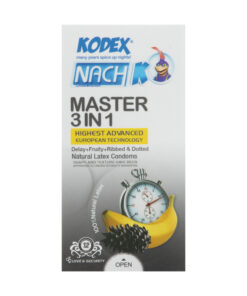 کاندوم کدکس Master 3 In 1 با اثر تاخیری و محافظت بسته 12 عددی