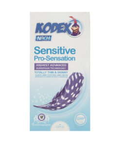 کاندوم کدکس Sensitive Pro-Sensation با طراحی نازک و راحت بسته 12 عددی