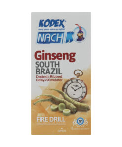 کاندوم تاخیری جینسینگ کدکس مدل Ginseng بسته 12 عددی