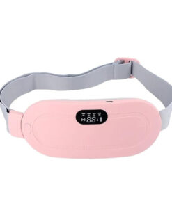 ماساژور برقی شکم و کمر مدل MDHLPNK با 4 مود لرزشی و گرمایی، کاهنده درد قاعدگی و گرفتگی عضلات، پد گرمکن مخملی، قابل حمل همراه با کابل شارژ و جعبه کادویی