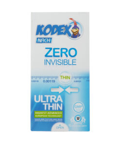 کاندوم کدکس مدل Zero Invisible بسته 12 عددی