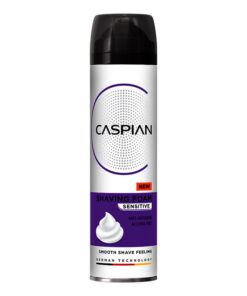 فوم اصلاح کاسپین مدل Sensitive Skin حجم 200 میلی لیتر