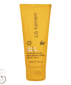 کرم ضدآفتاب و ضدلک بی‌رنگ لافارر مدل SPF50، مناسب پوست‌های خشک و معمولی، حجم 40 میلی‌لیتر