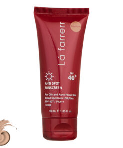 کرم ضدآفتاب و ضدلک رنگی لافارر مدل SPF40-Medium، مناسب پوست‌های چرب، حجم 40 میلی‌لیتر