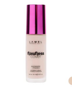 کرم پودر مایع لامل مدل Flawless Cover شماره 04 مناسب برای انواع پوست حجم 30 میلی‌لیتر
