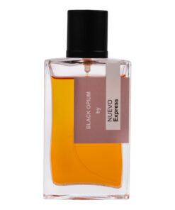 ادوپرفیوم زنانه نوو اکسپرس مدل Black Opium حجم 50ml با رایحه معتدل مرکبات و گل، ماندگاری و پخش بوی متوسط، مناسب استفاده روزمره و مهمانی، شامل نت‌های آغازین گلابی، فلفل صورتی و شکوفه پرتقال و نت میانی قهوه، یاس، بادام تلخ و شیرین بیان