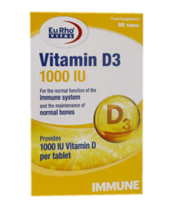 قرص ویتامین D3-1000 واحدی بسته 60 عددی