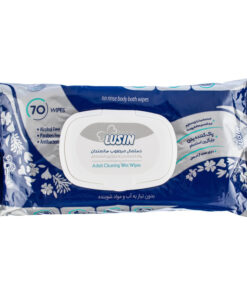 دستمال مرطوب سالمندان لوسین مدل Antibacterial بسته 70 عددی