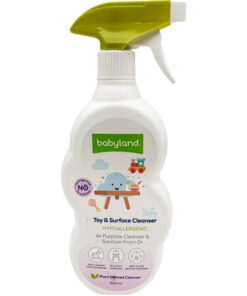 محلول پاک کننده سطوح و اسباب بازی کودک بیبی لند مدل toys & surface cleanser حجم 500 میلی لیتر