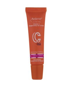 کرم نرم‌کننده و روشن‌کننده لب آردن سی فکتور مدل ویتامین C حجم 12 ml مناسب لب‌های خشک و ترک‌خورده، حاوی شی‌باتر، عصاره پرتقال و لیمو، روغن جوجوبا و کالاندولا، مرطوب‌کننده و محافظت در برابر آفتاب