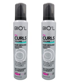 موس مو بیول مدل 4 FINE CURLS حجم 200 میلی لیتر مجموعه دو عددی