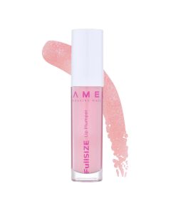 بالم لب حجم‌دهنده لامل مدل Plumper 402 حجم 4ml مرطوب‌کننده با گلیسیرین مناسب پوست خشک، ترک‌خورده و حساس بانوان، براش‌دار و رنگ صورتی روشن