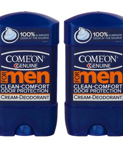 ژل شفاف ضد تعریق مردانه کامان مدل Clean Comfort حجم 75 میلی لیتر بسته 2 عددی