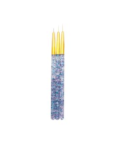 قلم موی طراحی ناخن مدل NKAK-876 مجموعه 3 عددی