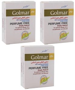 صابون ضد باکتری گلمر مدل NATURAL وزن 100 گرم مجموعه سه عددی