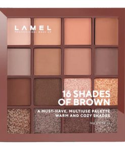 پالت سایه چشم لامل مدل Shades of Brown شماره 16