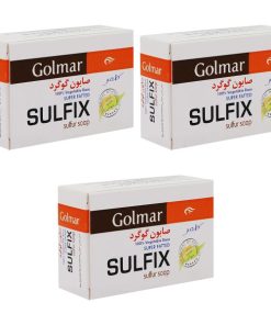 صابون ضد باکتری گلمر مدل Sulfix وزن 120 گرم مجموعه 3 عددی