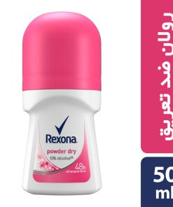 رول ضد تعریق زنانه رکسونا مدل Powder Dry حجم 50 میلی لیتر