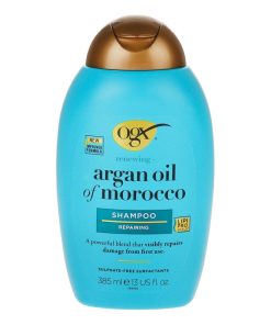 شامپو تقویت کننده و ترمیم کننده مو او جی ایکس مدل Argan Oil مناسب برای موهای آسیب دیده حجم 385 میلی لیتر