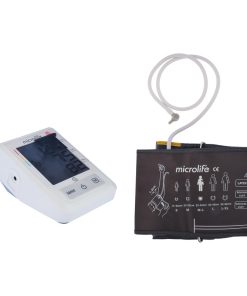 فشارسنج بازویی دیجیتال مایکرولایف مدل BP-B3 با حافظه ذخیره نتایج، مناسب بازو 22 تا 42 سانتی‌متر، منبع تغذیه باتری و همراه با کیف نگهدارنده و کاف