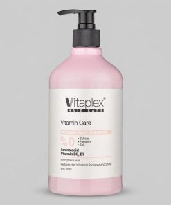 شامپو مو ویتاپلکس مدل Vitamin Care 01 حجم 500 میلی‌لیتر مناسب موهای خشک و معمولی، نرم‌کننده، مرطوب‌کننده، تقویت‌کننده، ترمیم‌کننده، براق‌کننده و ضد وز