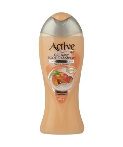 شامپو بدن کرمی اکتیو مدل Peach And Almond مقدار 400 گرم